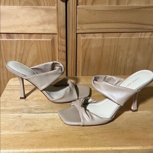 Nine West Women's Taupe Heeled Sandals